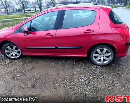 Красный Пежо 308, объемом двигателя 1.6 л и пробегом 163 тыс. км за 5500 $, фото 1 на Automoto.ua