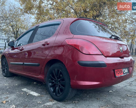 Красный Пежо 308, объемом двигателя 1.6 л и пробегом 194 тыс. км за 5700 $, фото 11 на Automoto.ua