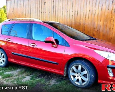 Красный Пежо 308, объемом двигателя 1.6 л и пробегом 198 тыс. км за 5300 $, фото 1 на Automoto.ua