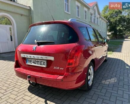 Червоний Пежо 308, об'ємом двигуна 1.6 л та пробігом 174 тис. км за 6600 $, фото 2 на Automoto.ua