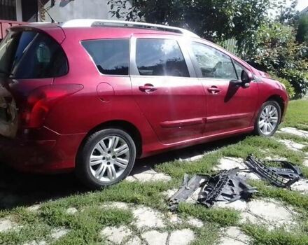 Красный Пежо 308, объемом двигателя 1.6 л и пробегом 170 тыс. км за 3000 $, фото 2 на Automoto.ua