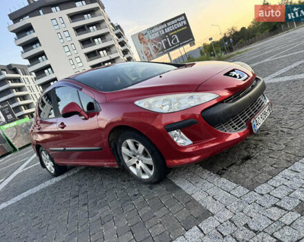 Красный Пежо 308, объемом двигателя 1.6 л и пробегом 201 тыс. км за 4999 $, фото 1 на Automoto.ua