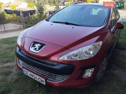 Пежо 308 2009 у Чернівцях на Automoto.ua Червоний Пежо 308, об'ємом двигуна 1.6 л та пробігом 198 тис. км за 6200 $, фото 1 на Automoto.ua