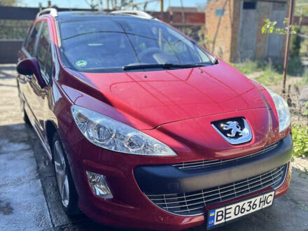 Червоний Пежо 308, об'ємом двигуна 1.56 л та пробігом 153 тис. км за 7000 $, фото 1 на Automoto.ua