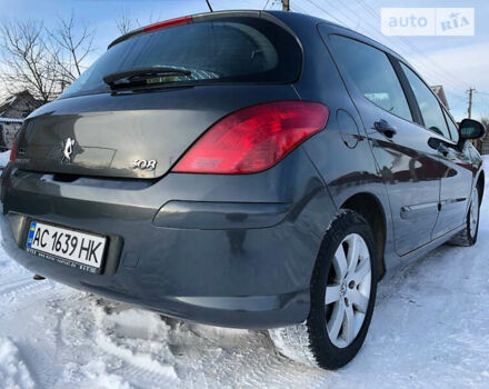 Сірий Пежо 308, об'ємом двигуна 1.6 л та пробігом 230 тис. км за 4500 $, фото 5 на Automoto.ua