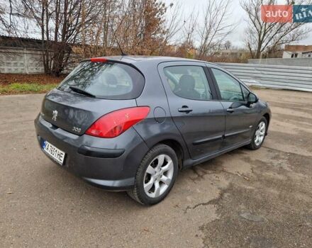Сірий Пежо 308, об'ємом двигуна 1.56 л та пробігом 197 тис. км за 5600 $, фото 7 на Automoto.ua