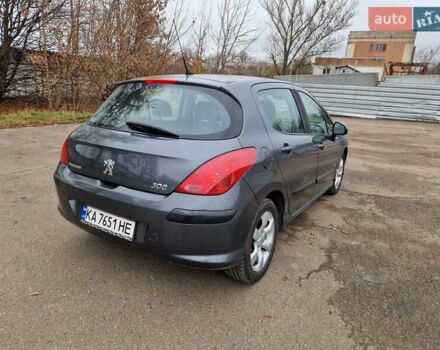 Сірий Пежо 308, об'ємом двигуна 1.56 л та пробігом 197 тис. км за 5600 $, фото 6 на Automoto.ua