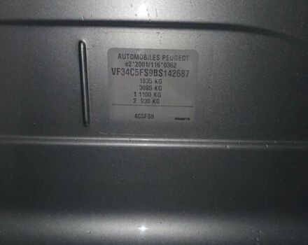 Серый Пежо 308, объемом двигателя 1.6 л и пробегом 142 тыс. км за 4500 $, фото 27 на Automoto.ua