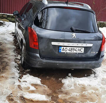 Сірий Пежо 308, об'ємом двигуна 1.6 л та пробігом 203 тис. км за 6300 $, фото 6 на Automoto.ua