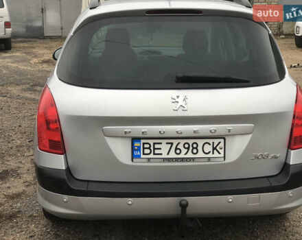Серый Пежо 308, объемом двигателя 1.6 л и пробегом 237 тыс. км за 6000 $, фото 4 на Automoto.ua