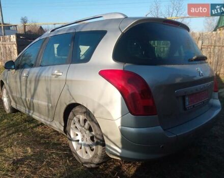 Сірий Пежо 308, об'ємом двигуна 1.56 л та пробігом 260 тис. км за 5200 $, фото 62 на Automoto.ua