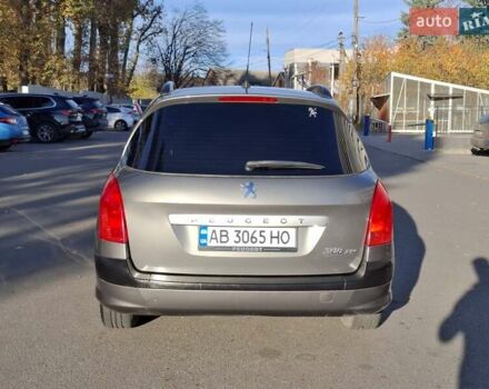 Серый Пежо 308, объемом двигателя 1.6 л и пробегом 217 тыс. км за 4200 $, фото 8 на Automoto.ua