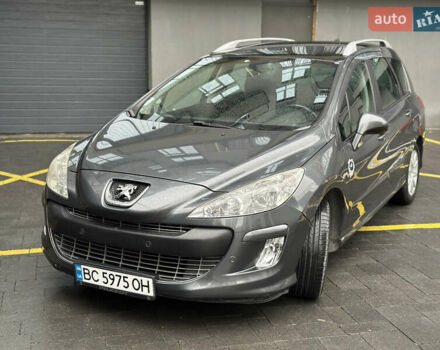 Серый Пежо 308, объемом двигателя 1.6 л и пробегом 247 тыс. км за 4250 $, фото 1 на Automoto.ua