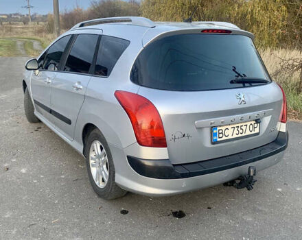 Серый Пежо 308, объемом двигателя 1.56 л и пробегом 290 тыс. км за 5600 $, фото 6 на Automoto.ua