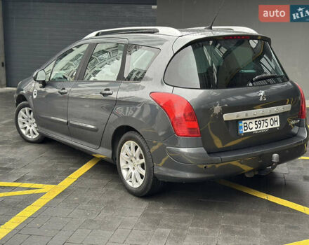 Серый Пежо 308, объемом двигателя 1.6 л и пробегом 247 тыс. км за 4250 $, фото 4 на Automoto.ua