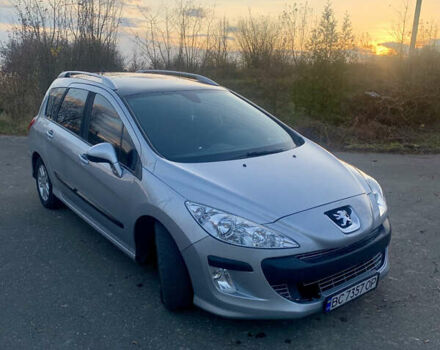 Серый Пежо 308, объемом двигателя 1.56 л и пробегом 290 тыс. км за 5600 $, фото 1 на Automoto.ua