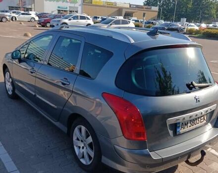 Серый Пежо 308, объемом двигателя 1.6 л и пробегом 248 тыс. км за 6200 $, фото 8 на Automoto.ua