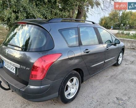 Серый Пежо 308, объемом двигателя 1.56 л и пробегом 253 тыс. км за 5700 $, фото 7 на Automoto.ua