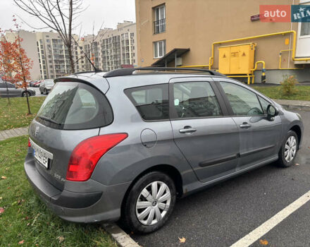 Серый Пежо 308, объемом двигателя 1.56 л и пробегом 234 тыс. км за 6200 $, фото 3 на Automoto.ua