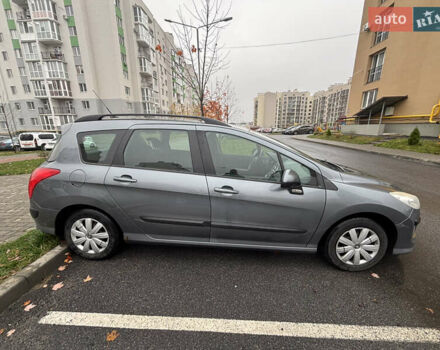 Серый Пежо 308, объемом двигателя 1.56 л и пробегом 234 тыс. км за 6200 $, фото 2 на Automoto.ua