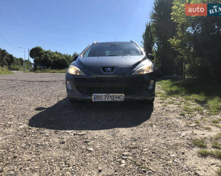 Серый Пежо 308, объемом двигателя 1.6 л и пробегом 189 тыс. км за 6300 $, фото 1 на Automoto.ua