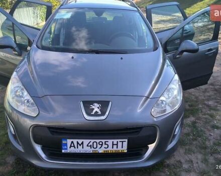 Серый Пежо 308, объемом двигателя 1.56 л и пробегом 200 тыс. км за 6950 $, фото 12 на Automoto.ua