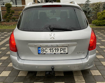 Сірий Пежо 308, об'ємом двигуна 1.56 л та пробігом 266 тис. км за 6400 $, фото 9 на Automoto.ua