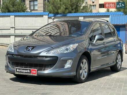 Серый Пежо 308, объемом двигателя 1.6 л и пробегом 201 тыс. км за 5990 $, фото 1 на Automoto.ua