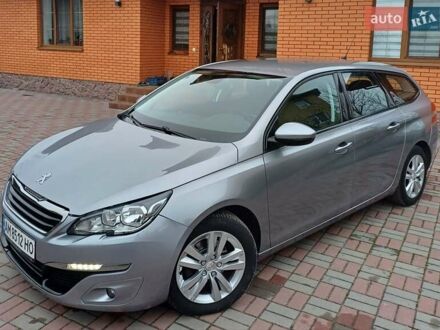Сірий Пежо 308, об'ємом двигуна 1.56 л та пробігом 255 тис. км за 11200 $, фото 1 на Automoto.ua