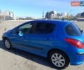 Синий Пежо 308, объемом двигателя 1.6 л и пробегом 229 тыс. км за 4800 $, фото 1 на Automoto.ua