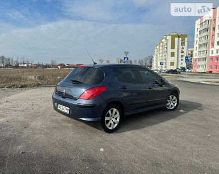 Синий Пежо 308, объемом двигателя 1.6 л и пробегом 85 тыс. км за 6900 $, фото 4 на Automoto.ua