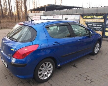 Синий Пежо 308, объемом двигателя 1.6 л и пробегом 187 тыс. км за 3200 $, фото 6 на Automoto.ua