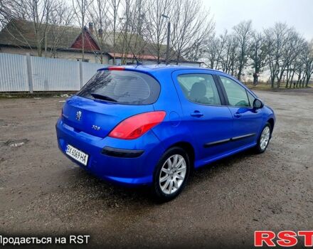 Синий Пежо 308, объемом двигателя 1.6 л и пробегом 190 тыс. км за 4500 $, фото 3 на Automoto.ua