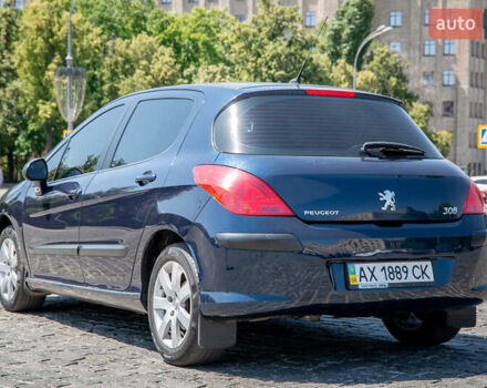 Синий Пежо 308, объемом двигателя 1.6 л и пробегом 135 тыс. км за 7500 $, фото 14 на Automoto.ua