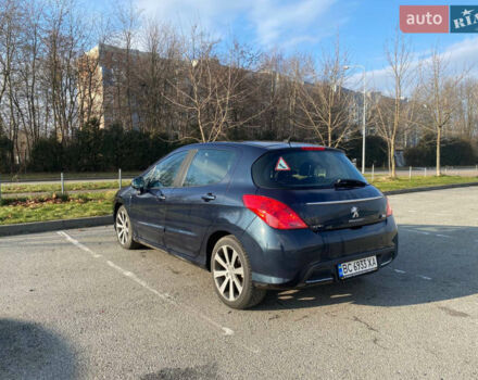 Синий Пежо 308, объемом двигателя 1.6 л и пробегом 159 тыс. км за 8300 $, фото 1 на Automoto.ua