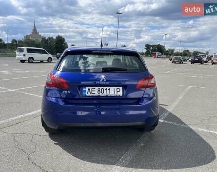 Синий Пежо 308, объемом двигателя 1.56 л и пробегом 87 тыс. км за 15000 $, фото 3 на Automoto.ua