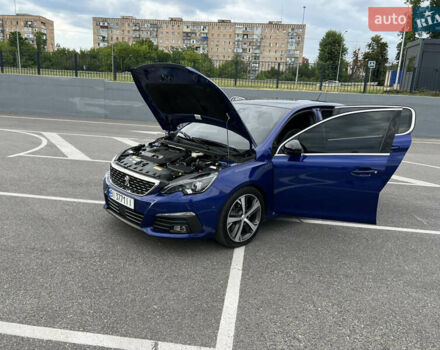 Синий Пежо 308, объемом двигателя 2 л и пробегом 46 тыс. км за 18900 $, фото 102 на Automoto.ua
