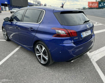 Синий Пежо 308, объемом двигателя 2 л и пробегом 46 тыс. км за 18900 $, фото 40 на Automoto.ua