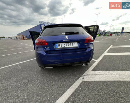 Синий Пежо 308, объемом двигателя 2 л и пробегом 46 тыс. км за 18900 $, фото 118 на Automoto.ua