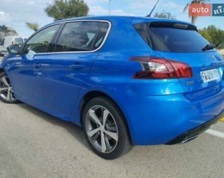 Синій Пежо 308, об'ємом двигуна 1.2 л та пробігом 37 тис. км за 19800 $, фото 1 на Automoto.ua