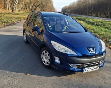 Синий Пежо 308, объемом двигателя 1.6 л и пробегом 165 тыс. км за 6000 $, фото 2 на Automoto.ua