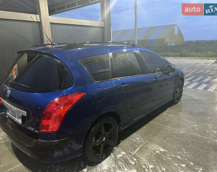 Синий Пежо 308, объемом двигателя 1.56 л и пробегом 265 тыс. км за 6300 $, фото 4 на Automoto.ua