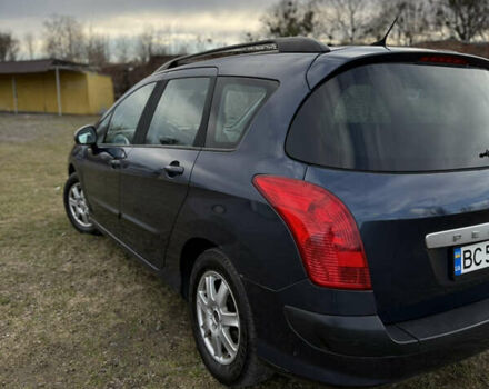 Синий Пежо 308, объемом двигателя 1.6 л и пробегом 204 тыс. км за 3900 $, фото 3 на Automoto.ua