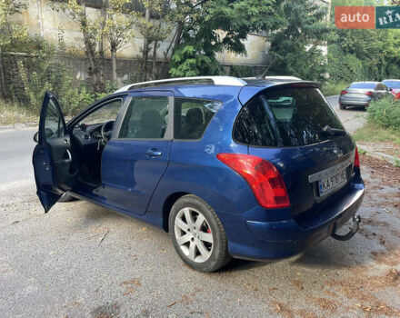 Синий Пежо 308, объемом двигателя 1.6 л и пробегом 239 тыс. км за 5000 $, фото 16 на Automoto.ua