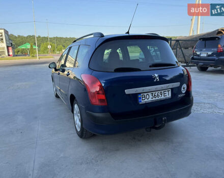 Синий Пежо 308, объемом двигателя 1.6 л и пробегом 280 тыс. км за 4950 $, фото 7 на Automoto.ua