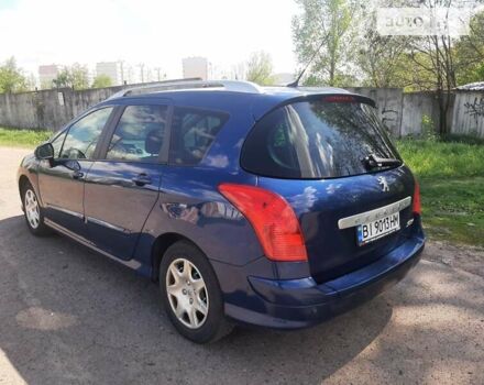 Синий Пежо 308, объемом двигателя 1.6 л и пробегом 186 тыс. км за 5800 $, фото 6 на Automoto.ua
