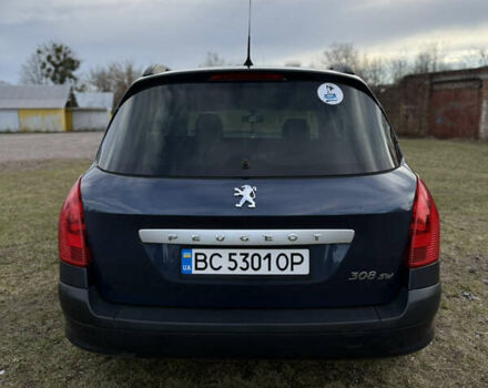 Синий Пежо 308, объемом двигателя 1.6 л и пробегом 204 тыс. км за 3900 $, фото 5 на Automoto.ua