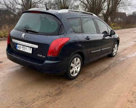 Синий Пежо 308, объемом двигателя 1.6 л и пробегом 320 тыс. км за 5000 $, фото 3 на Automoto.ua