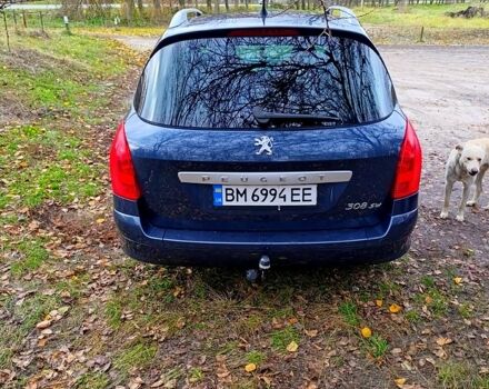 Синий Пежо 308, объемом двигателя 1.6 л и пробегом 280 тыс. км за 5700 $, фото 3 на Automoto.ua