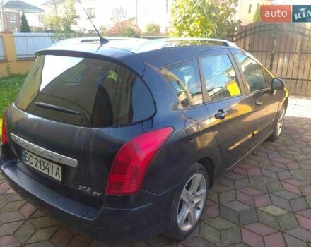 Синий Пежо 308, объемом двигателя 1.6 л и пробегом 167 тыс. км за 5450 $, фото 4 на Automoto.ua